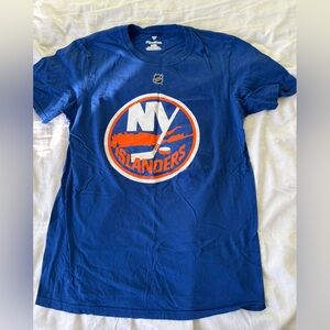 NHL New York Islanders Nelson Mens Cotton Tee (blue and orange)